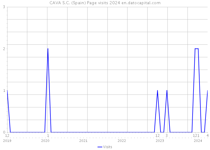 CAVA S.C. (Spain) Page visits 2024 