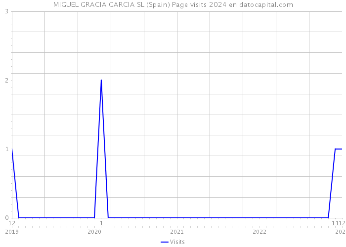 MIGUEL GRACIA GARCIA SL (Spain) Page visits 2024 