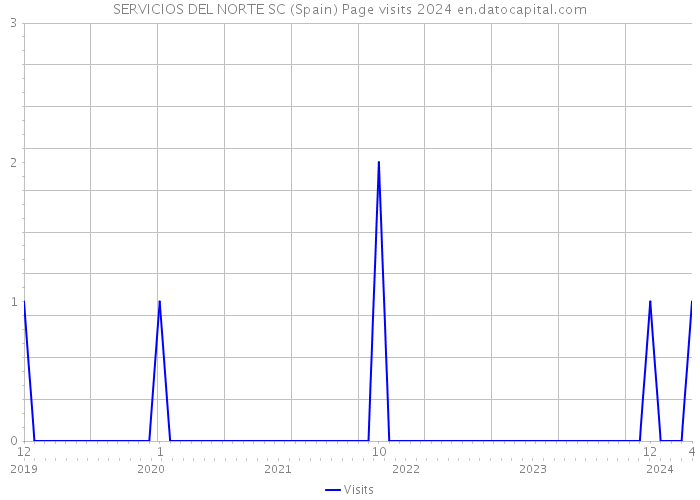SERVICIOS DEL NORTE SC (Spain) Page visits 2024 