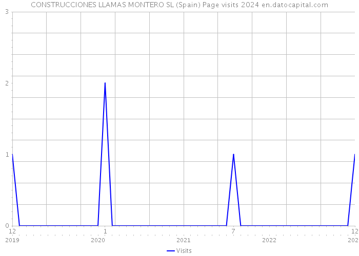 CONSTRUCCIONES LLAMAS MONTERO SL (Spain) Page visits 2024 