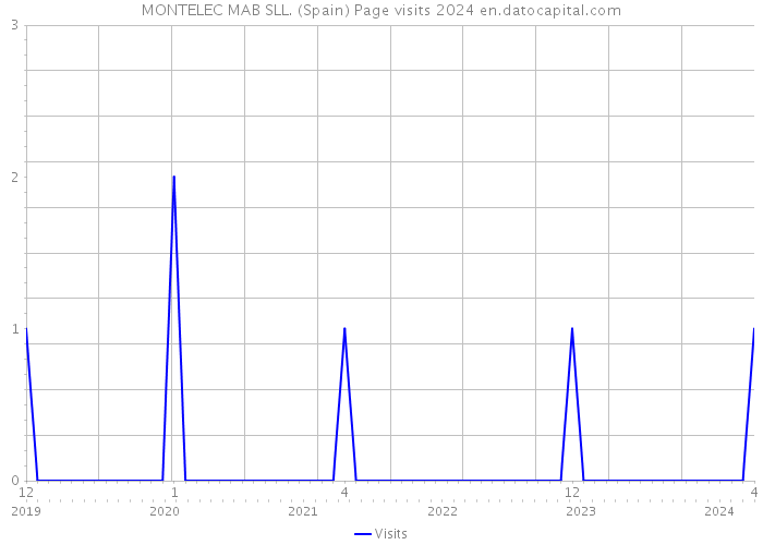 MONTELEC MAB SLL. (Spain) Page visits 2024 