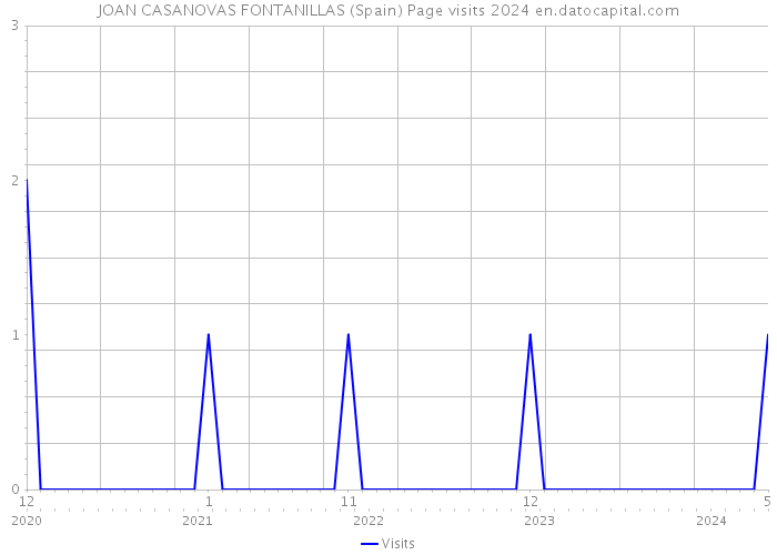 JOAN CASANOVAS FONTANILLAS (Spain) Page visits 2024 