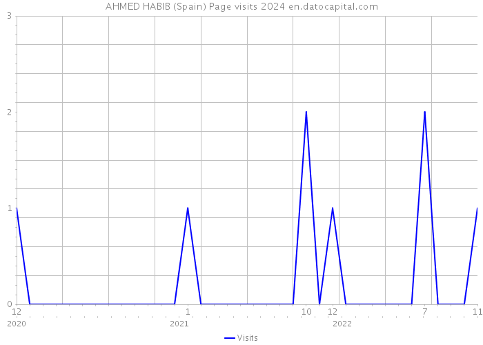 AHMED HABIB (Spain) Page visits 2024 