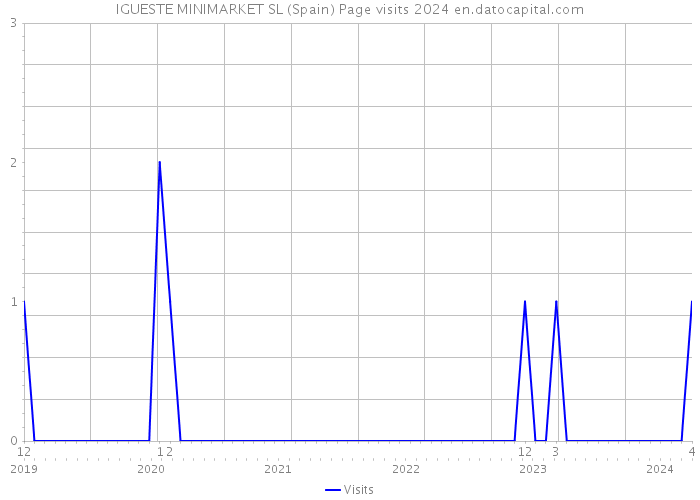 IGUESTE MINIMARKET SL (Spain) Page visits 2024 