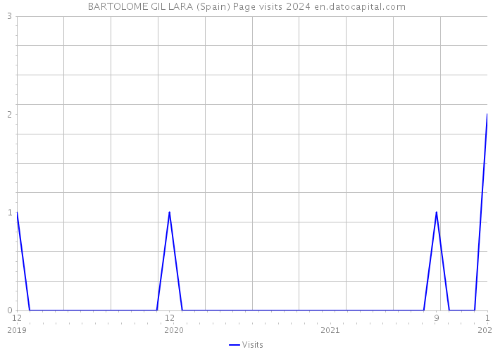 BARTOLOME GIL LARA (Spain) Page visits 2024 