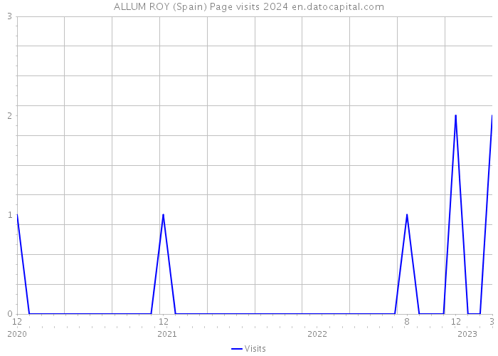 ALLUM ROY (Spain) Page visits 2024 