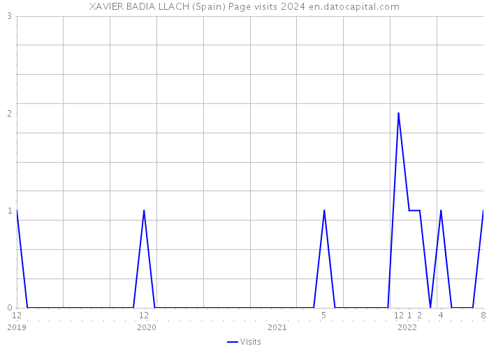XAVIER BADIA LLACH (Spain) Page visits 2024 