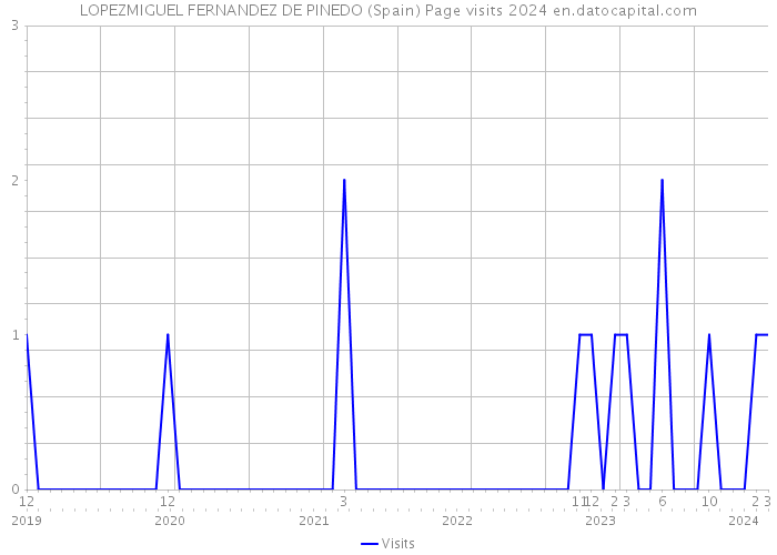 LOPEZMIGUEL FERNANDEZ DE PINEDO (Spain) Page visits 2024 
