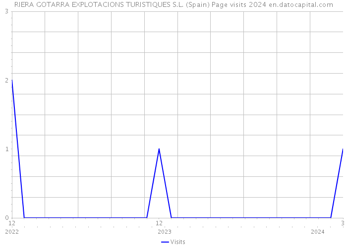 RIERA GOTARRA EXPLOTACIONS TURISTIQUES S.L. (Spain) Page visits 2024 
