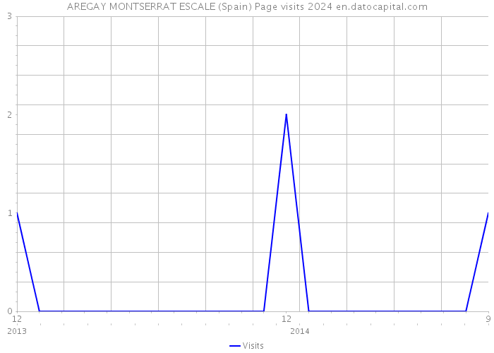 AREGAY MONTSERRAT ESCALE (Spain) Page visits 2024 