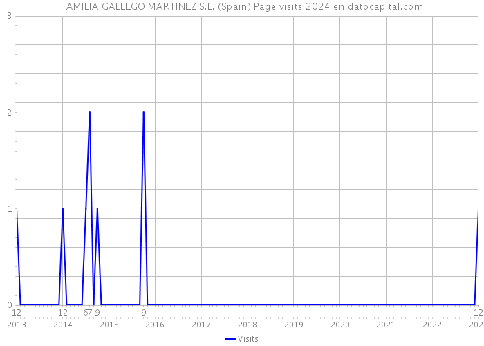 FAMILIA GALLEGO MARTINEZ S.L. (Spain) Page visits 2024 