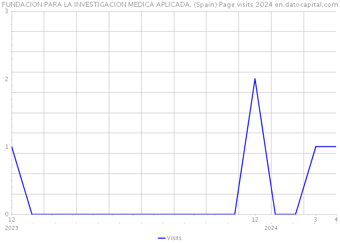FUNDACION PARA LA INVESTIGACION MEDICA APLICADA. (Spain) Page visits 2024 