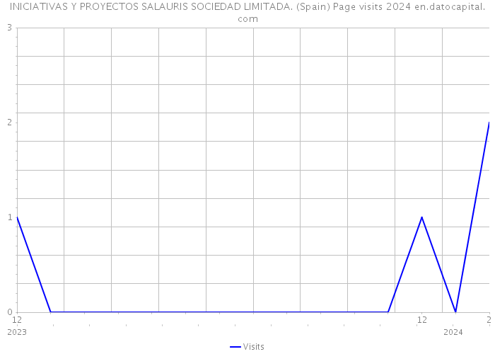 INICIATIVAS Y PROYECTOS SALAURIS SOCIEDAD LIMITADA. (Spain) Page visits 2024 
