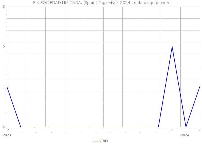 RIK SOCIEDAD LIMITADA. (Spain) Page visits 2024 