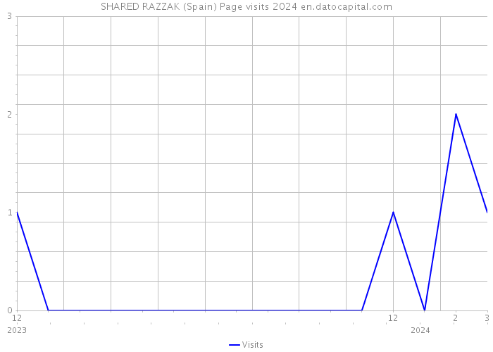 SHARED RAZZAK (Spain) Page visits 2024 