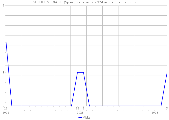 SETLIFE MEDIA SL. (Spain) Page visits 2024 