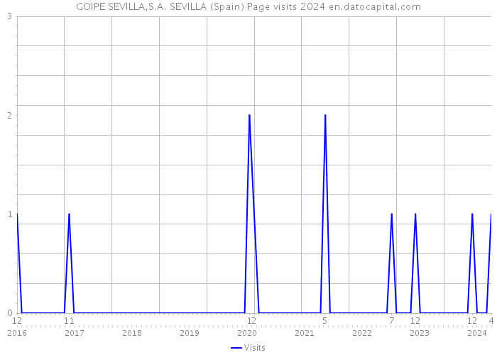 GOIPE SEVILLA,S.A. SEVILLA (Spain) Page visits 2024 