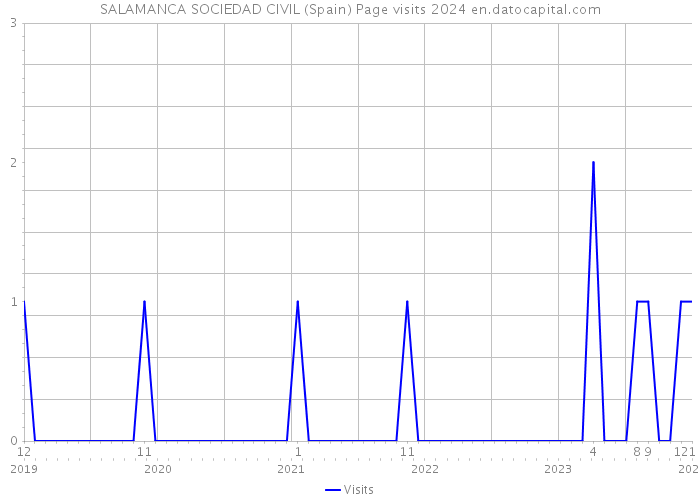 SALAMANCA SOCIEDAD CIVIL (Spain) Page visits 2024 