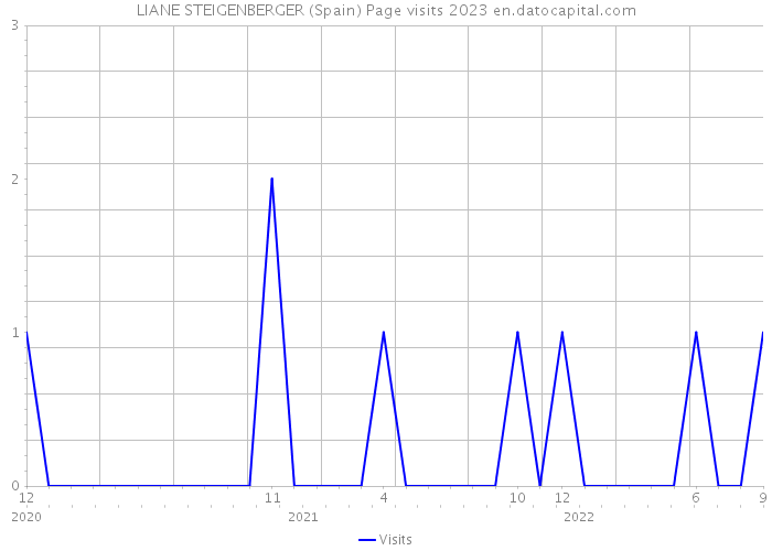 LIANE STEIGENBERGER (Spain) Page visits 2023 