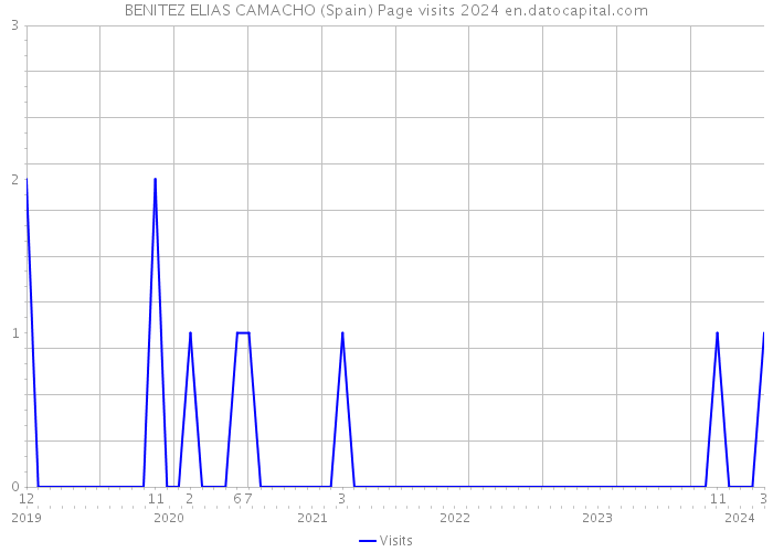 BENITEZ ELIAS CAMACHO (Spain) Page visits 2024 