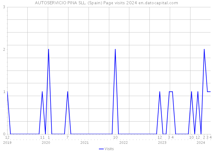 AUTOSERVICIO PINA SLL. (Spain) Page visits 2024 