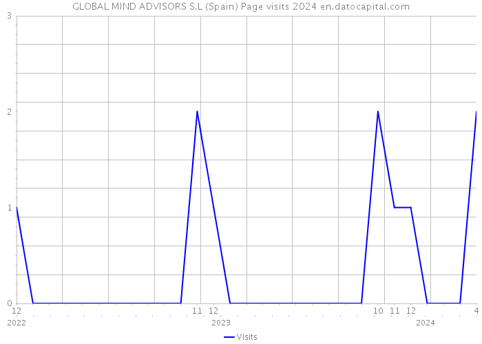 GLOBAL MIND ADVISORS S.L (Spain) Page visits 2024 