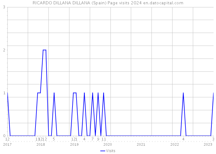RICARDO DILLANA DILLANA (Spain) Page visits 2024 