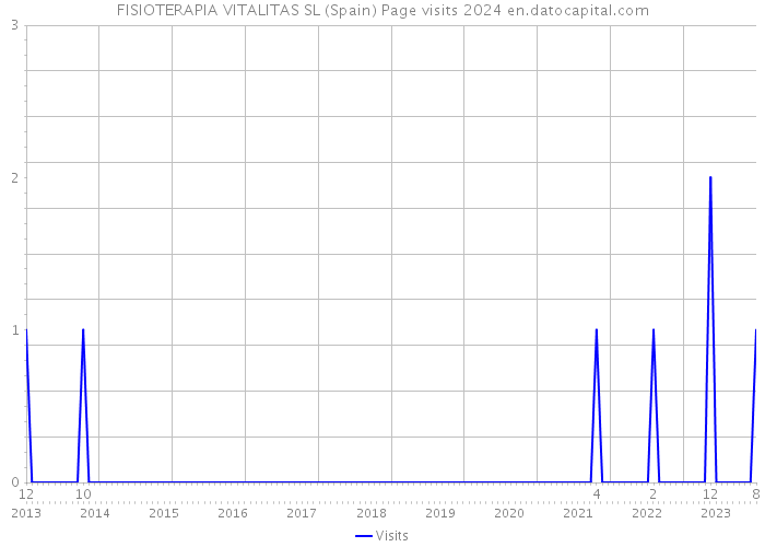 FISIOTERAPIA VITALITAS SL (Spain) Page visits 2024 