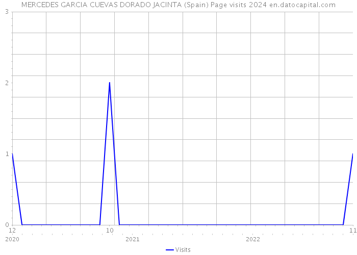 MERCEDES GARCIA CUEVAS DORADO JACINTA (Spain) Page visits 2024 