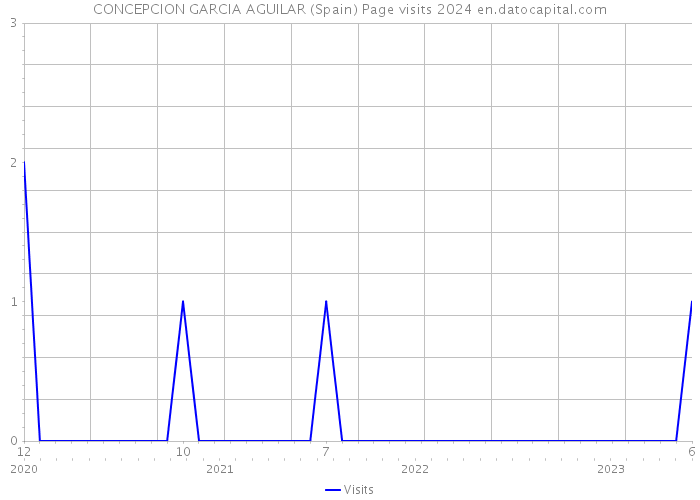 CONCEPCION GARCIA AGUILAR (Spain) Page visits 2024 