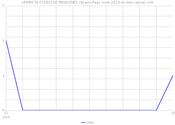 UNNIM S9 FONDO DE PENSIONES. (Spain) Page visits 2024 