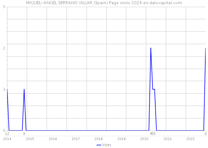 MIGUEL-ANGEL SERRANO VILLAR (Spain) Page visits 2024 