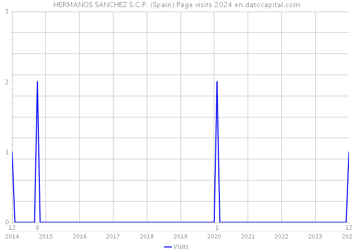 HERMANOS SANCHEZ S.C.P. (Spain) Page visits 2024 