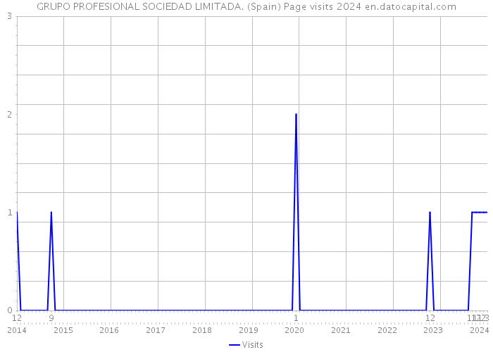 GRUPO PROFESIONAL SOCIEDAD LIMITADA. (Spain) Page visits 2024 