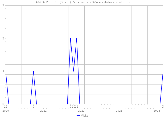 ANCA PETERFI (Spain) Page visits 2024 