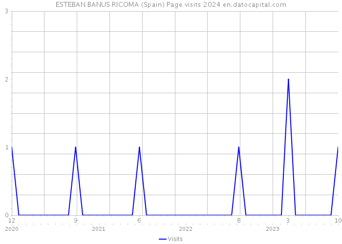 ESTEBAN BANUS RICOMA (Spain) Page visits 2024 