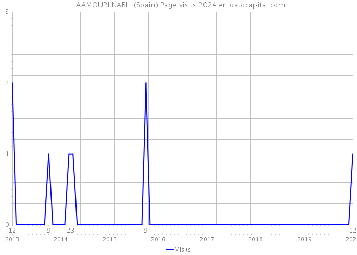 LAAMOURI NABIL (Spain) Page visits 2024 