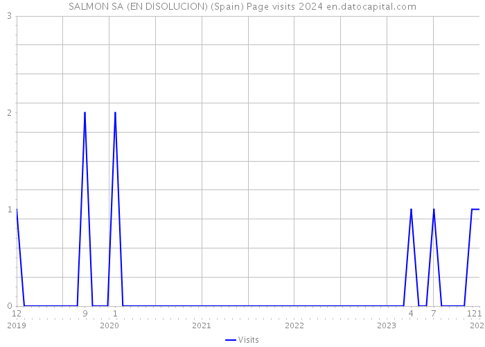 SALMON SA (EN DISOLUCION) (Spain) Page visits 2024 