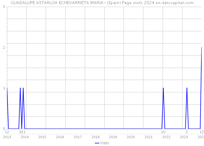 GUADALUPE ASTARLOA ECHEVARRIETA MARIA- (Spain) Page visits 2024 