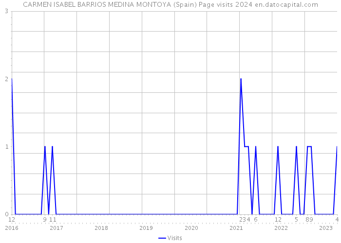 CARMEN ISABEL BARRIOS MEDINA MONTOYA (Spain) Page visits 2024 