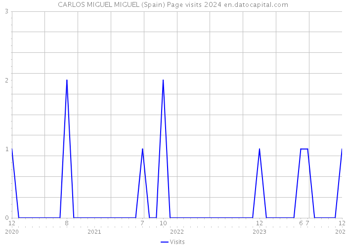 CARLOS MIGUEL MIGUEL (Spain) Page visits 2024 