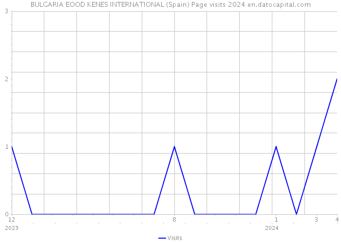 BULGARIA EOOD KENES INTERNATIONAL (Spain) Page visits 2024 