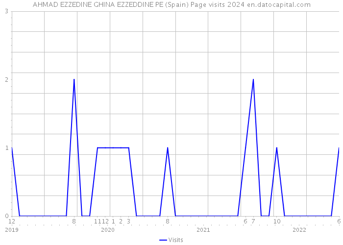 AHMAD EZZEDINE GHINA EZZEDDINE PE (Spain) Page visits 2024 