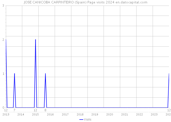 JOSE CANICOBA CARPINTEIRO (Spain) Page visits 2024 