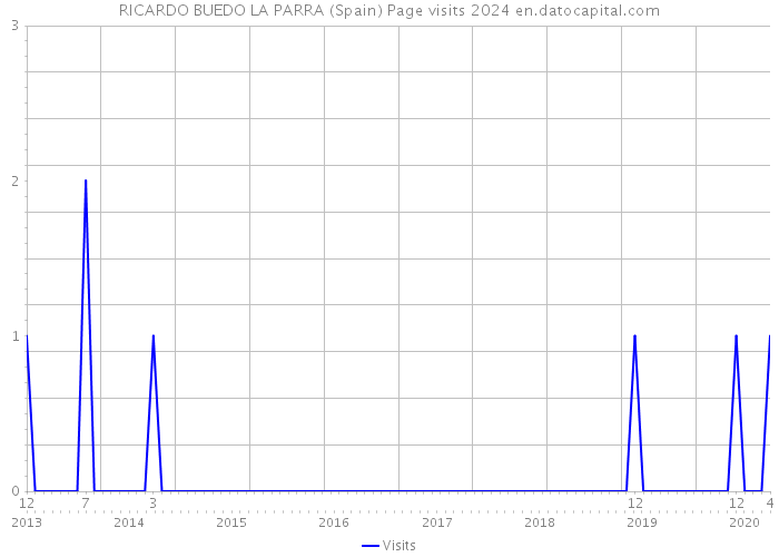 RICARDO BUEDO LA PARRA (Spain) Page visits 2024 