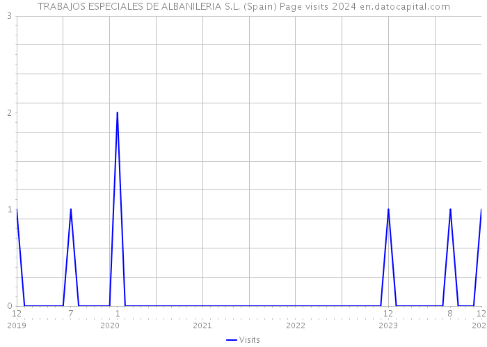 TRABAJOS ESPECIALES DE ALBANILERIA S.L. (Spain) Page visits 2024 