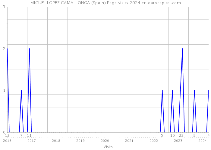 MIGUEL LOPEZ CAMALLONGA (Spain) Page visits 2024 
