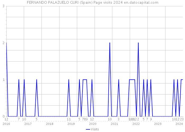 FERNANDO PALAZUELO GURI (Spain) Page visits 2024 