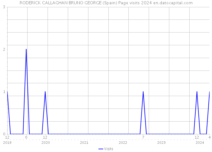 RODERICK CALLAGHAN BRUNO GEORGE (Spain) Page visits 2024 