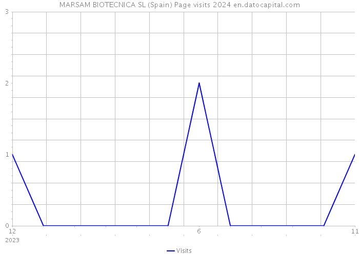 MARSAM BIOTECNICA SL (Spain) Page visits 2024 